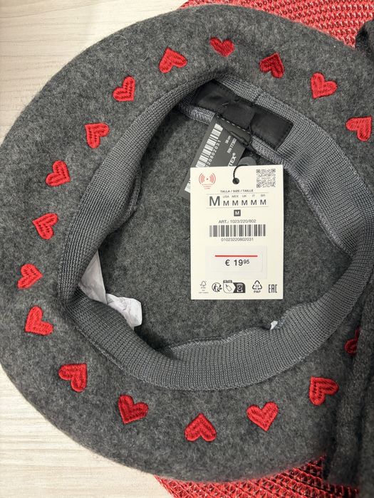 Set basca 100% lână + fular Zara- noi