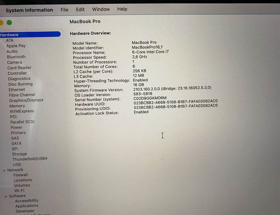 Apple MacBook Pro 16" 2019, i7 6-ядрен, 16GB RAM, Space Gray