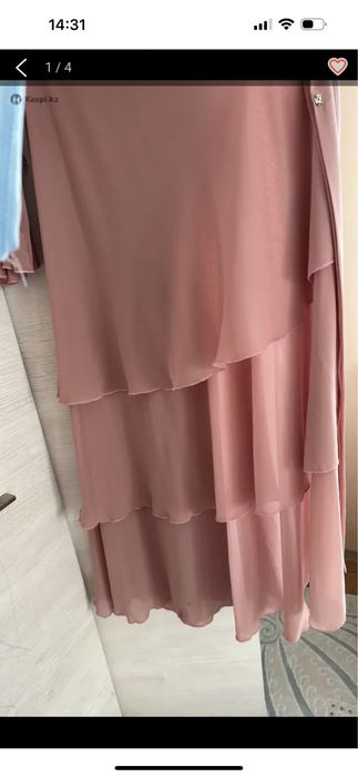 платье-абайка с ремнем и шарфом