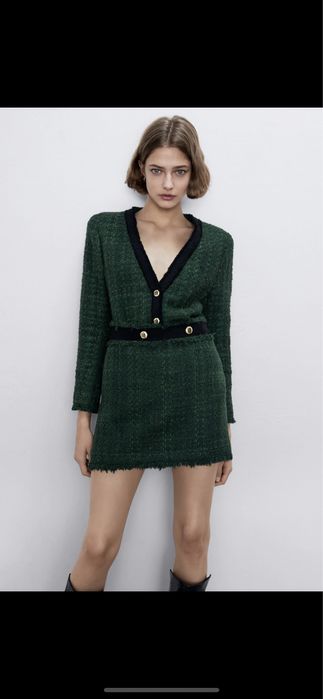 Fustă mini din tweed