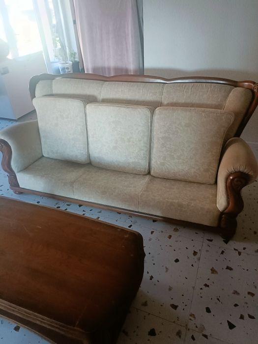 Canapea plus masa Baroc Lemn masiv
