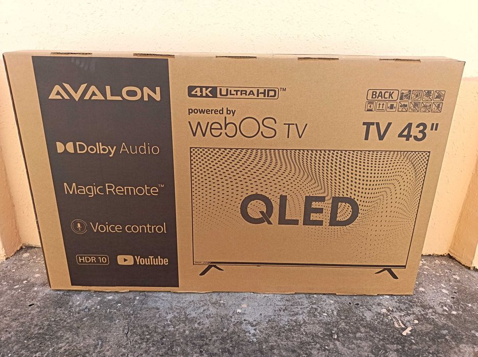 43-дюймовый безрамочный QLED телевизор - Avalon B43MQA800