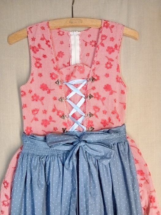 Dirndl Nr 140, 9 - 10 ani  rochie bavareză Oktoberfest rochie tiroleza sarafan tradițional austriac