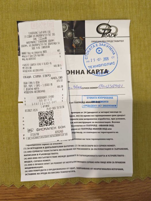 Продавам смарт часовник Garmin Venu 4