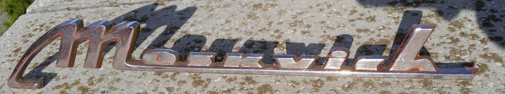 Класически надпис MOSKVICH от заден капак на МОСКВИЧ 408 или 412