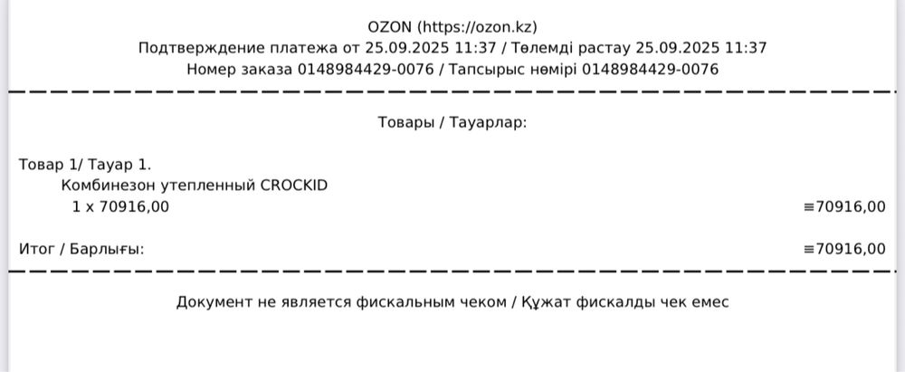 Зимний комбинезон для девочки