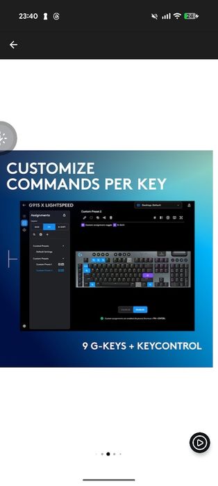 Tastatura gaming Logitech g915