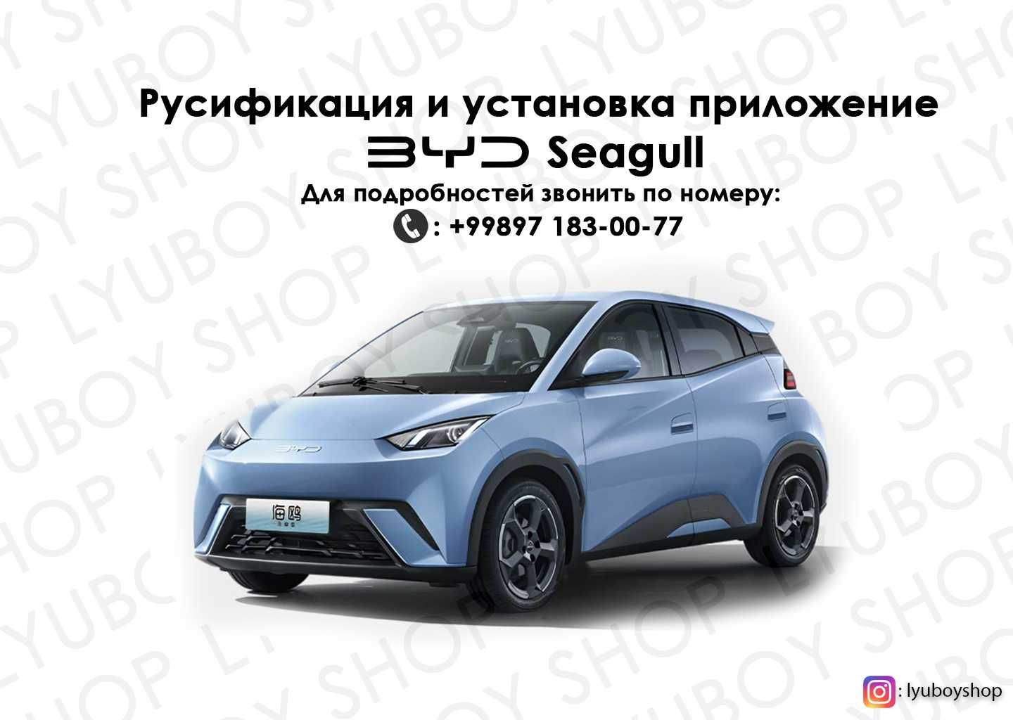 Русификация и установка приложение BYD Seagull - Авто / мото услуги Бухара  на Olx