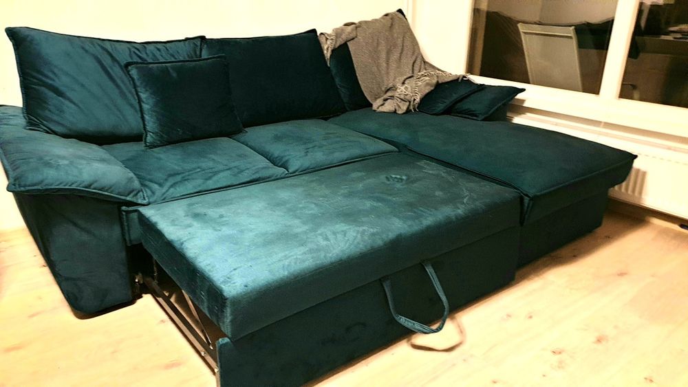 Разтегателен диван с ракла