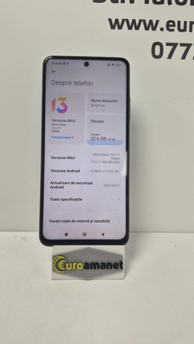 Telefon mobil Xiaomi Mi 10T Lite, Dual SIM, 128GB, 6GB RAM, 5G, -B-