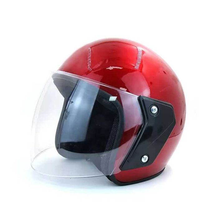 Casca Scuter/Moto/ATV Open Face, Marime Universala, Viziera, Rosu