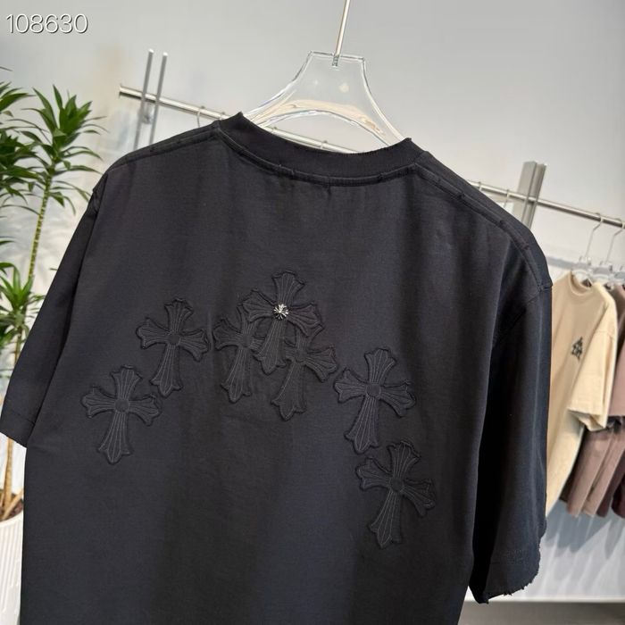 Tricou Chrome Hearts Black  T-Shirt Negru [Verificare Colet] Caliate Premium