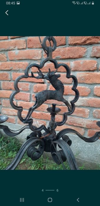 Candelabru fier forjat