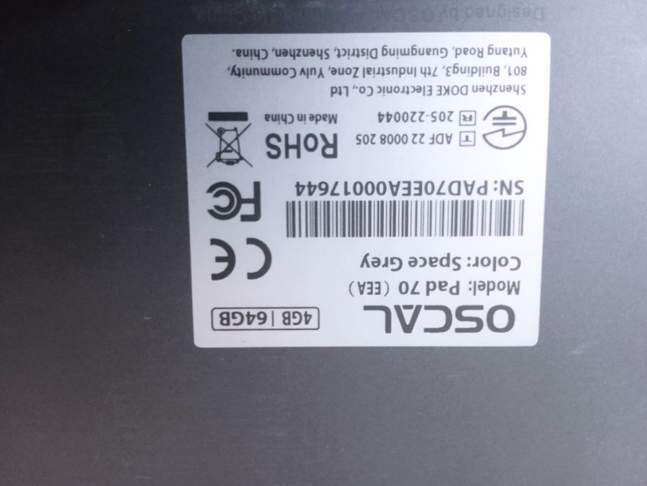 Arzon Planshet OSCAL Pad 70 4GBga 64 GB (4+3 GB RAM)–Deyarli Yangi!