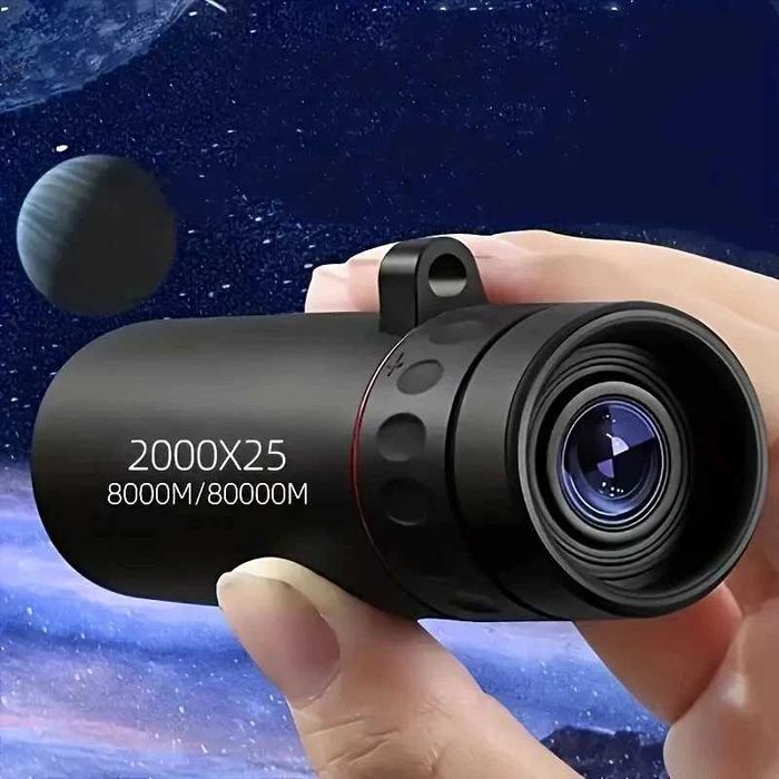 Monoclu telescop Monocular Zoom mini portabil de buzunar cu zoom HD 8x20, 2000x25 HD pentru vânătoare, camping, alpinism, drumeții. Impermeabil