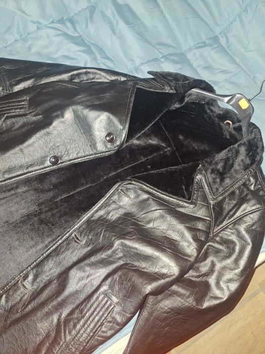 Мъжки кожух черен Л