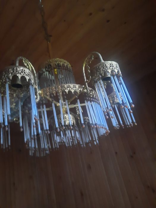 Candelabru cu cristale