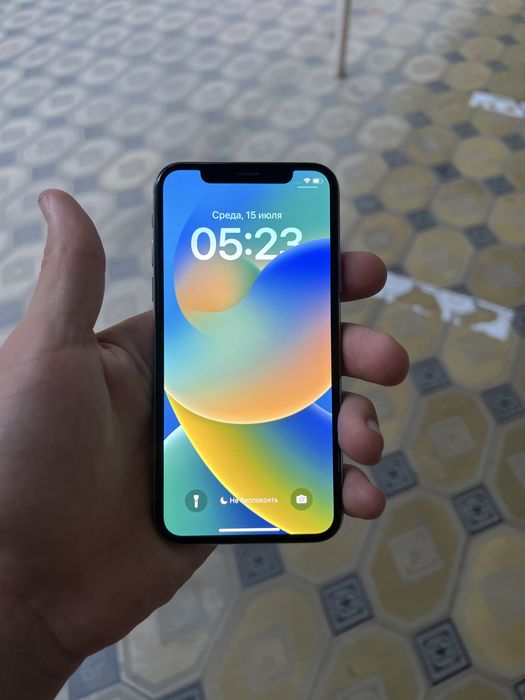 Iphone x holati: yaxshi  xotira: 64 gb  емкост:65