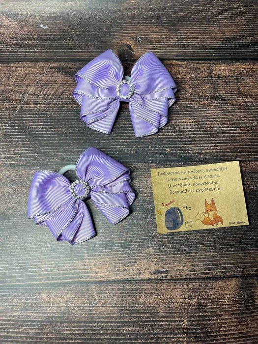 Бантики для волос в школу