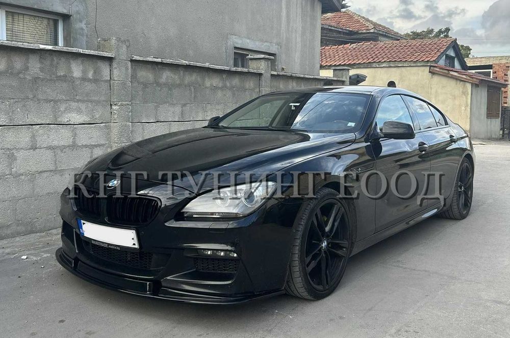 Преден лип спойлер за Бмв Ф06 ф13 М тех / Bmw F06 F13 M Tech lip spoiler / добавка за предна броня / нож