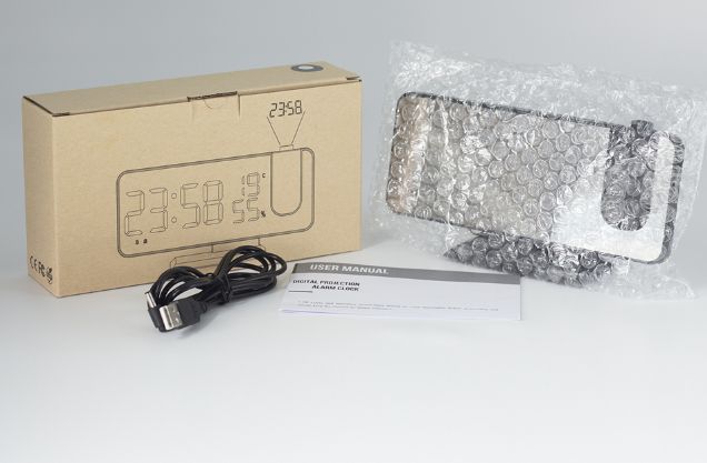 Radio Ceas digital proiector alarma temperatura umiditate