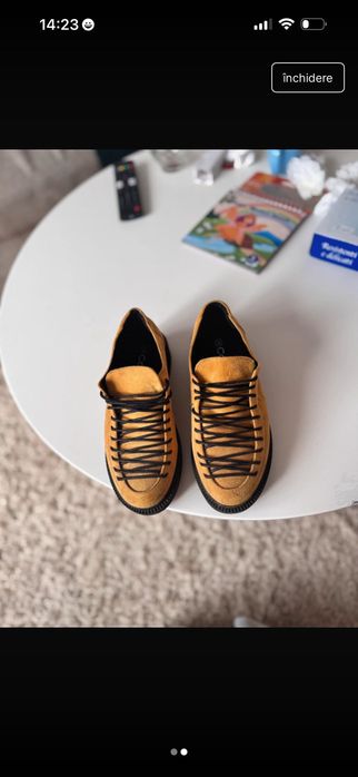 Pantofi casual piele întoarsă