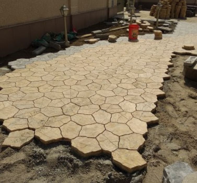 Укладка брусчатка