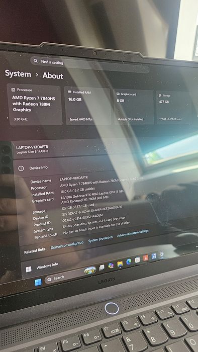OLED RTX 4060 Lenovo Legion Slim 5