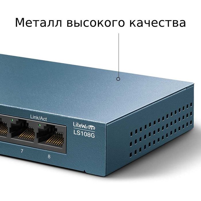Сетевой коммутатор Omada	TP-Link	DS108G
