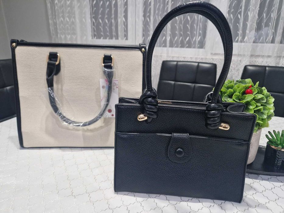 Дамска чанта с къса и дълга дръжка