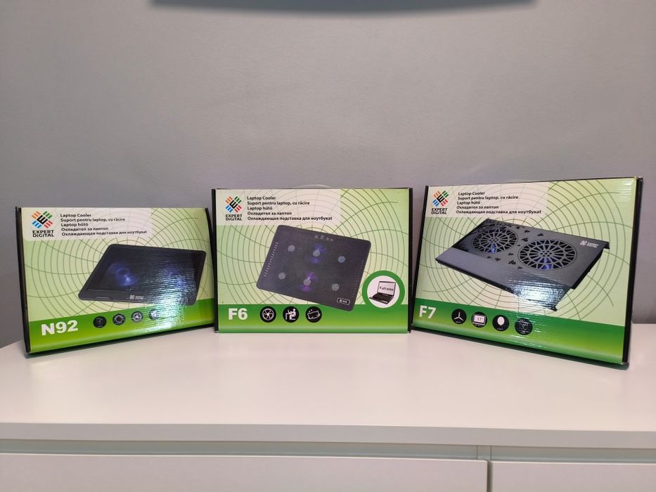 Cooler laptop aluminiu Expert Digital F7 17” – NOU, SIGILAT