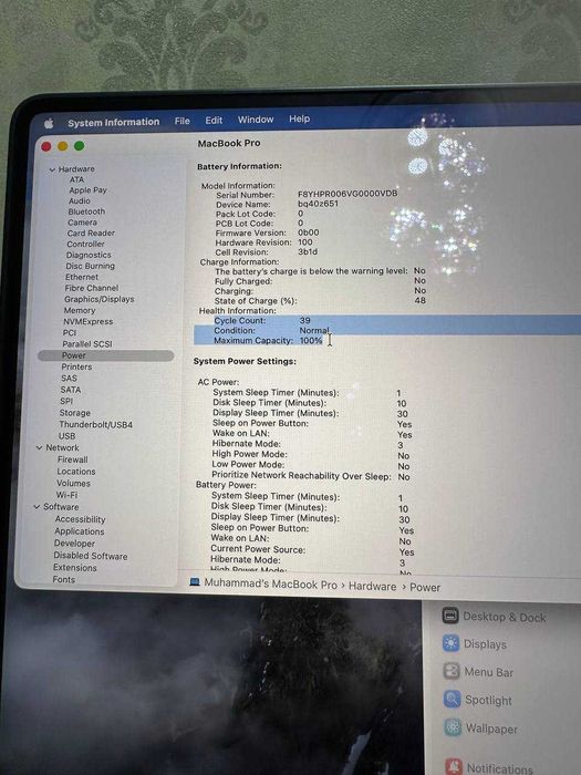 MacBook Pro 16" M5 Max • 48GB • 2TB • 38 циклов • 100% батарея