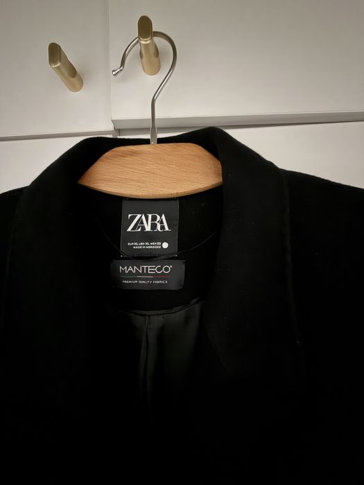 Пальто Zara размер 48 черное