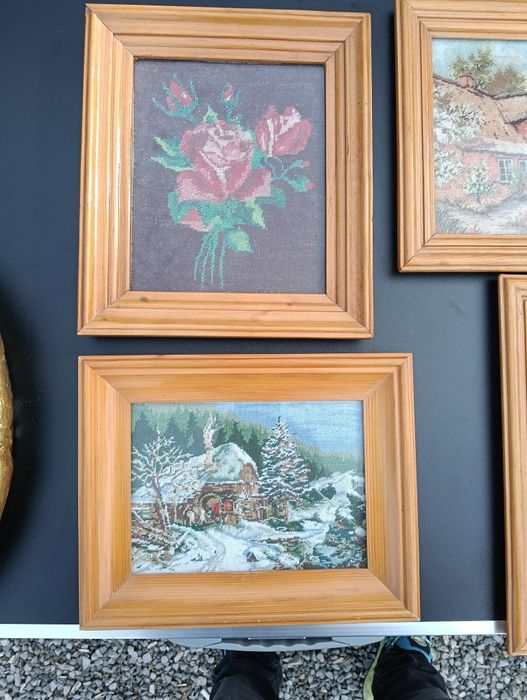 Tablouri goblen cusut manual