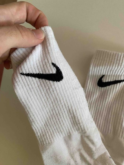 Белые носки nike