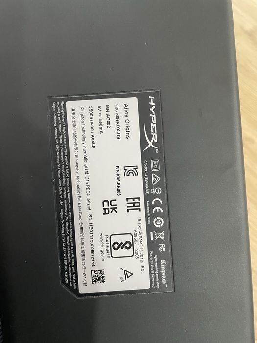 Tastatura gaming HyperX Alloy Origins RGB