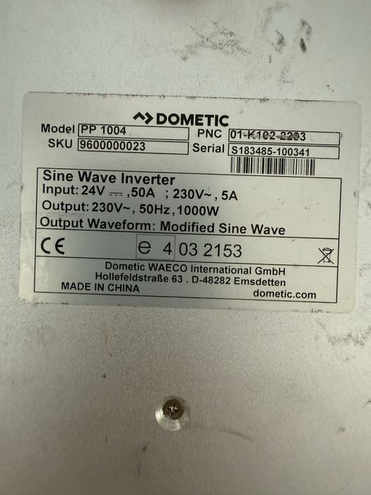 Vand invertor auto 24v