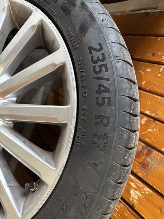 Лети Джанти 17"Волво с гуми Continental