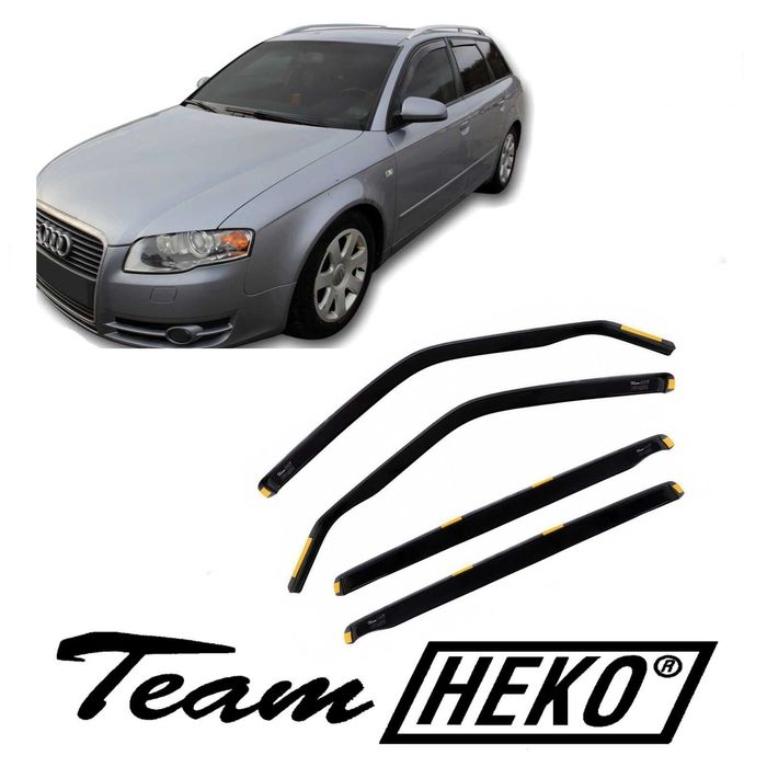 Комплект 4бр. Ветробрани HEKO предни и задни за AUDI A4 B5 B6 B7 B8 B9