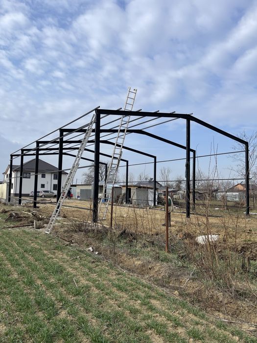 10x20x4=2500€ structura hala metalica garaj fanar service auto