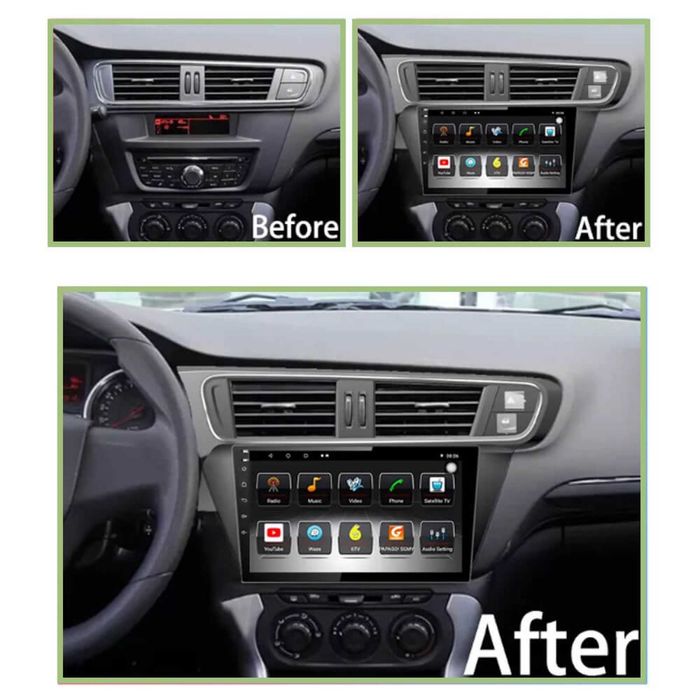 CI01  9 инчова мултимедия за Citroen C3-XR 2014-2019 + Подарък камера