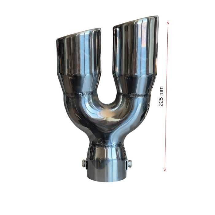 Спортен накрайник двуцевка ауспух двустранен