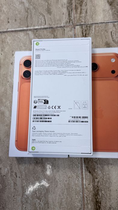 Iphone 17 pro max 256 orange Нов