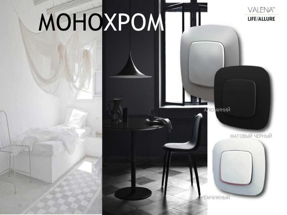 Розетки выключатели Legrand Valena Allur. Черный матовый