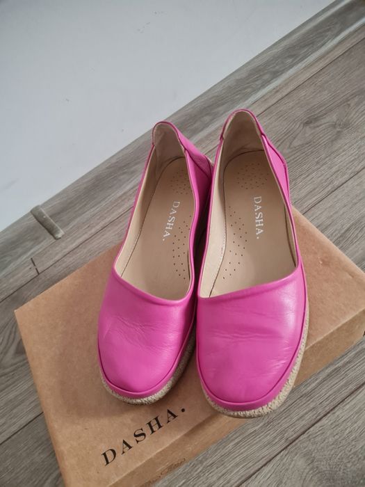 Balerini roz/fucsia Dasha piele naturala