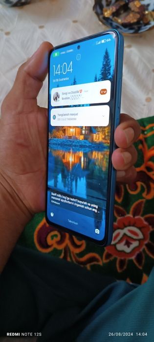 Redmi not 12 pro 8 256 xolati edial dakument karobka ..