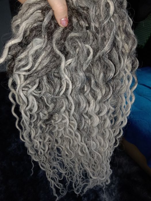 Афрокудри черно с перельным