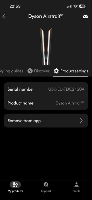 Сешоар-преса Dyson Airstrait