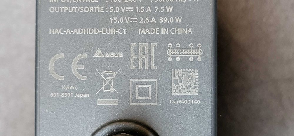 NINTENDO switch Incaarcator 5V-1.5A si  15V-2.6A fuctional