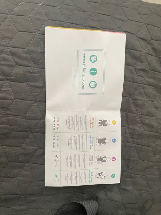 Регулируем ергономична раница / кенгуру за новородено с 4 позиции.